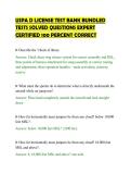 USPA D LICENSE TEST BANK BUNDLED&NewLine;TESTS SOLVED QUESTIONS EXPERT&NewLine;CERTIFIED 100 PERCENT CORRECT