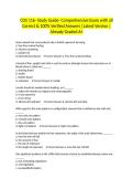 COS 116- Study Guide- Comprehensive Exam with all Correct & 100&percnt; Verified Answers &vert;Latest Version &vert;Already Graded A&plus;