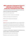 HESI Leadership & Management Exam V1 &NewLine;&vert; 2026 Q&A with Rationale &lpar;HESI &NewLine;Leadership & Management Exam 2026&rpar; 