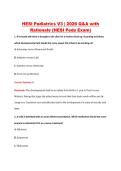 HESI Pediatrics V3 &vert; 2026 Q&A with &NewLine;Rationale &lpar;HESI Peds Exam&rpar; 