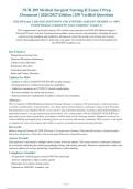 NUR 209 Medical Surgical Nursing II Exam 2 Prep&NewLine;Document &vert; 2026&sol;2027 Edition &vert; 250 Verified Questions