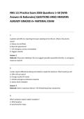 NHS 111 Practice Exam 2026 Questions 1&ndash;50 &lpar;With &NewLine;Answers & Rationales&rpar; QUESTIONS ANSD ANSWERS &NewLine;ALREADY GRADED A&plus; MATERIAL EXAM 