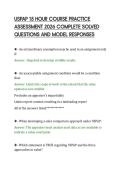 USPAP 15 HOUR COURSE PRACTICE&NewLine;ASSESSMENT 2026 COMPLETE SOLVED&NewLine;QUESTIONS AND MODEL RESPONSES