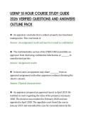 USPAP 15 HOUR COURSE STUDY GUIDE&NewLine;2026 VERIFIED QUESTIONS AND ANSWERS&NewLine;OUTLINE PACK