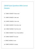 QMAP Exam Questions With Correct Answers&period;