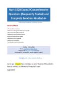 Nurs 5220 Exam 2 Comprehensive Questions &lpar;Frequently Tested&rpar; and Complete Solutions Graded A&plus;