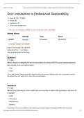 JURI 580 &ndash; INTRODUCTION TO PROFESSIONAL RESPONSIBILITY QUIZ &vert; QUESTIONS AND ANSWERS &vert; 2026 UPDATE &vert; WITH COMPLETE SOLUTIONS&period;