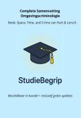Samenvatting Space&comma; Time&comma; and Crime -  Omgevingscriminologie  &lpar;21141020&rpar;