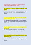 VSA LICENSE EXAM CERTIFICATION VERIFIED QUESTIONS AND &NewLine;CORRECT ANSWERS RATED A&plus; SCORE REVIEW