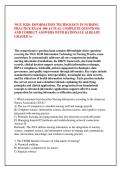 WGU D220 Information Technology in Nursing Practice Exam &ndash; 400 Actual Questions & Answers with Detailed Rationales &lpar;Latest Update&rpar;&NewLine;&NewLine;