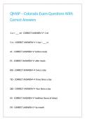 QMAP &ndash; Colorado Exam Questions With Correct Answers&period;