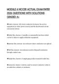 MODULE 6 NCCER ACTUAL EXAM PAPER&NewLine;2026 QUESTIONS WITH SOLUTIONS&NewLine;GRADED A&plus;