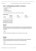JURI 580 &ndash; CONFIDENTIALITY & CONFLICTS OF INTEREST QUIZ &vert; QUESTIONS AND ANSWERS &vert; 2026 UPDATE &vert; 100&percnt; CORRECT&period;