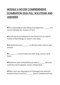 MODULE 6 NCCER COMPREHENSIVE&NewLine;EXAMINATION 2026 FULL SOLUTIONS AND&NewLine;ANSWERS