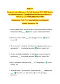 Med Gas  &NewLine;Comprehensive Resource To Help You Ace 2026-2027 Exams &NewLine;Includes Frequently Tested Questions With ELABORATED &NewLine;100&percnt; Correct COMPLETE SOLUTIONS  &NewLine;Guaranteed Pass First Attempt&excl;&excl; Current Update&excl;&excl;  &NewLine;Instant Download Pdf
