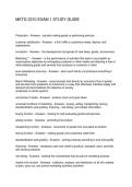 MKTG 3310 EXAM 1 STUDY GUIDE