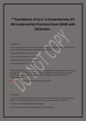 &ast;Foundations of Care&colon; A Comprehensive ATI &NewLine;RN Fundamentals Proctored Exam &lpar;NGN&rpar; with &NewLine;Rationales&ast;&ast;