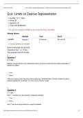 JURI 580 &ndash; LIMITS ON ZEALOUS REPRESENTATION QUIZ &vert; QUESTIONS AND ANSWERS &vert; 2026 UPDATE &vert; WITH COMPLETE SOLUTIONS&period;