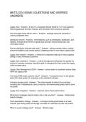 MKTG 3310 EXAM 3 QUESTIONS AND VERIFIED ANSWERS