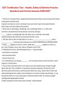 DCF Certification Test &ndash; Health&comma; Safety & Nutrition Practice Questions and Correct Answers &vert; Department of Children and Families &lpar;DCF&rpar; &vert; 2026&sol;2027 &vert; Comprehensive Study Guide and Review Material