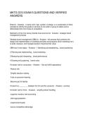MKTG 3310 EXAM 5 QUESTIONS AND VERIFIED ANSWERS