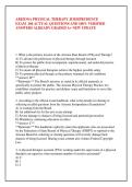 ARIZONA PHYSICAL THERAPY JURISPRUDENCE &NewLine;EXAM  260 ACTUAL QUESTIONS AND 100&percnt; VERIFIED &NewLine;ANSWERS ALREADY GRADED A&plus; NEW UPDATE &NewLine; &NewLine;