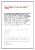 ABCP BOARD EXAM 290 ACTTUAL QUESTIONS AND 100&percnt; &NewLine;CORRECT ANSWERS WITH RATIONALE ALREADY &NewLine;GRADED A&plus;