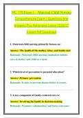 NU 170 Exam 1 &ndash; Maternal-Child Nursing &NewLine;Comprehensive Exam &vert; Questions And &NewLine;Answers Plus Rationales Latest 2026&sol;27  &NewLine;Instant Pdf Download 