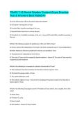 TExES 7-12 Social Studies Content Exam Practice Test & Answers Best Rated A&plus;