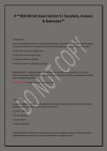 &ast;HESI RN Exit Exam Version 4 &vert; Questions&comma; Answers &NewLine;& Rationales