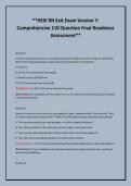 &ast;&ast;HESI RN Exit Exam Version 7&colon; &NewLine;Comprehensive 110-Question Final Readiness &NewLine;Assessment&ast;&ast;