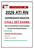 &lpar;Actual Exams & Retake Exams&rpar; For ATI RN Comprehensive Predictor &vert; ATI Exit &lpar;Latest Update&rpar;