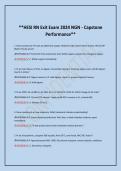 &ast;HESI RN Exit Exam 2024 NGN - Capstone &NewLine;Performance&ast;&ast;