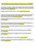 SCI 225 Pathophysiology Midteṙm Study Guide A&plus;GṘADED 