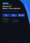 BioChem 210 Module 7 Exam Bioenergetics Metabolic Pathways Part I Actual Exam 2026&sol;2027 &ndash; Complete Exam-Style Q&As &vert; 100&percnt; Certified Verified &ndash; Pass Guaranteed &ndash; A&plus; Graded
