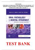 Test Bank For Oral Pathology for the Dental Hygienist 8th Edition by Olga A&period; C&period; Ibsen&vert;&vert;ISBN 978-0323764032&vert;&vert;All Chapters&vert;&vert;Complete Guide A&plus;