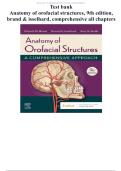 Test Bank For Anatomy of Orofacial Structures&comma; 9th Edition&comma; Brand & Isselhard&comma; Comprehensive &ndash; All Chapters Covered Grade A&plus; 2026&sol;2027