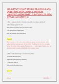 LOUISIANA NOTARY PUBLIC PRACTICE EXAM QUESTIONS AND CORRECT ANSWERS &lpar;VERIFIED ANSWERS&rpar; PLUS RATIONALES 2026 &vert; 100&percnt; GUARANTEED A&plus;