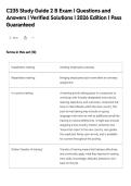 C235 Study Guide 2 B Exam &vert; Questions and&NewLine;Answers &vert; Verified Solutions &vert; 2026 Edition &vert; Pass&NewLine;Guaranteed