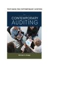 Test bank for Contemporary Auditing&NewLine;by Michael C&period; Knapp &lpar;Author&rpar;  all pages fully covered with test questions and answers guide A&plus;
