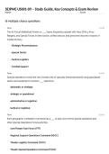 SEJPME US001-09 &ndash; Study Guide&comma; Key Concepts & Exam Review