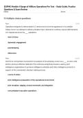SEJPME Module 4 Range of Military Operations Pre Test &ndash; Study Guide&comma; Practice Questions & Exam Review
