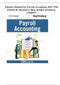 Solution Manual for Payroll Accounting 2025&comma; 35th Edition by Bernard J&period; Bieg&comma; Bridget Stomberg&comma; Chapters