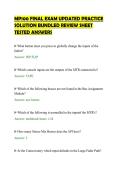 MP100 FINAL EXAM UPDATED PRACTICE&NewLine;SOLUTION BUNDLED REVIEW SHEET&NewLine;TESTED ANSWERS&NewLine;