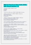 MSN 612 Final Exam Study Guide &lpar;2026&rpar; &vert;&NewLine;100&percnt; Correct Answers &vert; A&plus;