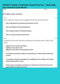SEJPME II Module 23 Authorities Pretest&sol;Post Test &ndash; Study Guide&comma; Key Concepts & Exam Review