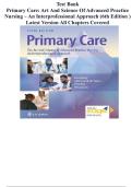 Test Bank - Primary Care-The Art and Science of Advanced Practice Nursing&comma; 6th Edition &lpar;Dunphy&comma; 2026&rpar; &vert; All Chapters