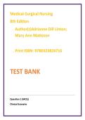 Medical-Surgical Nursing 8th Edition Test Bank &vert; Chapter-by-Chapter Exam Prep