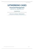 Uitgewerkte Cases &vert; Financieel Management &vert; UGent