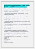 CVENT Event Management Study Guide&NewLine;&lpar;2026&rpar; &vert; 100&percnt; Correct Answers &vert; A&plus;